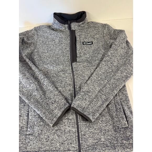 Columbia Men’s Sz L Half Zip Long Sleeve Pullover Gray Granite With Pockets - Picture 5 of 9